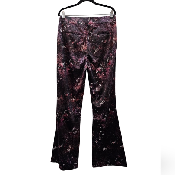 NWT Scotch & Soda Velvet High-Rise Flared Trousers Size 30x32 - Picture 8 of 9